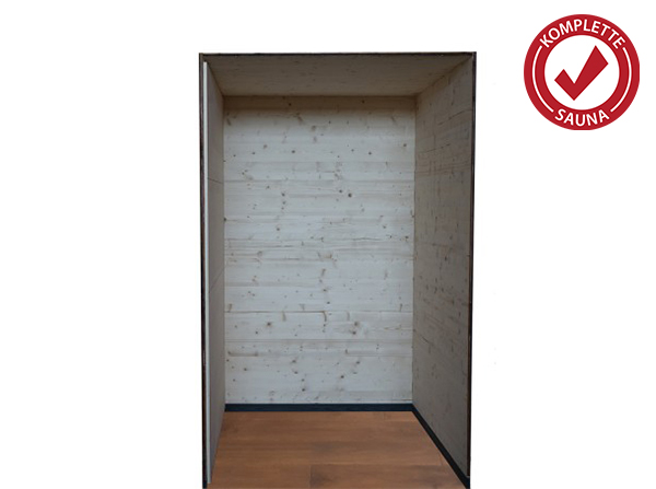 Saunaverkleidung Fichte ohne Bankansicht